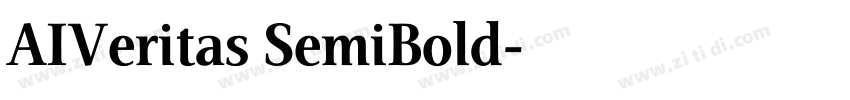 AIVeritas SemiBold字体转换